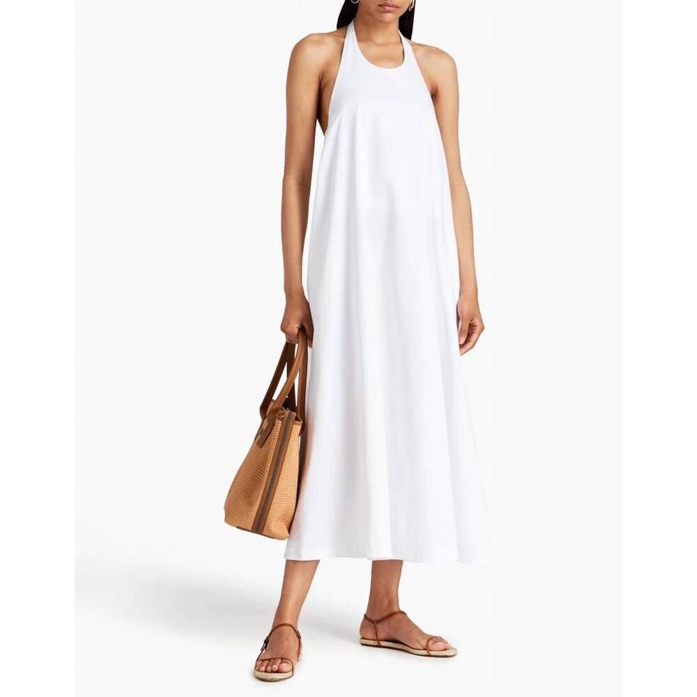 NEW PIECE OF WHITE women's midi dress in white